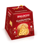 BALOCCO PANETTONE GLASSUVETTA WITHOUT CANDIED FRUITS 750 GR ( 12 in a box)