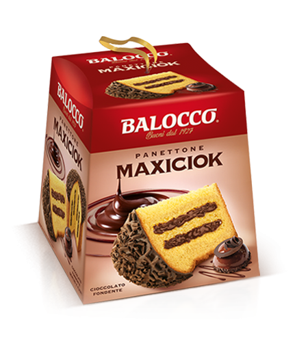 BALOCCO PANETTONE MAXICIOK DARK 800 GR (12 in a box)
