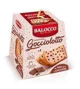 BALOCCO PANETTONE GOCCIOLOTTO DROPS OF CHOCOLATE 800 GR (12 in a box)