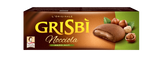 GRISBI' BISCOTTI STUFFED CREAM HAZELNUTS 135 GR (12 in a box)
