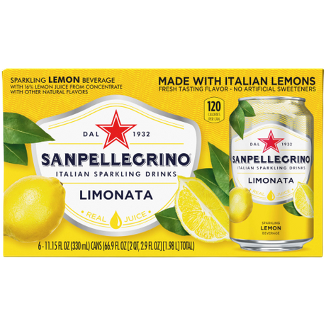 SAN PELLEGRINO LIMONATA CANS GB 330 ML (24 in a box)
