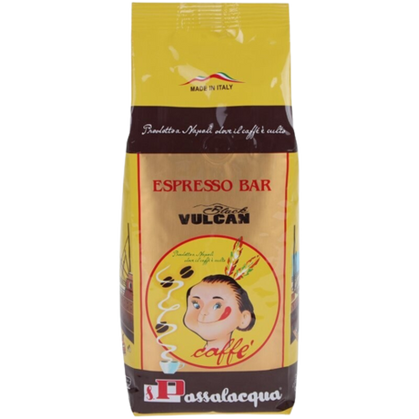 PASSALACQUA COFFEE BEANS BLACK VULCAN 500 GR (12 in a box)
