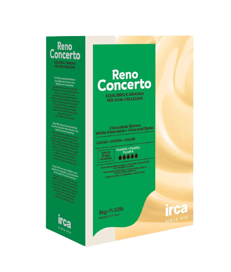 IRCA RENO CONCERTO WHITE CHOCOLATE 31,5% 5 KG (1 in a box)