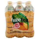 FUZETEA TEA PEACH SUGAR FREE PET 1.25 LT (6 IN A BOX)