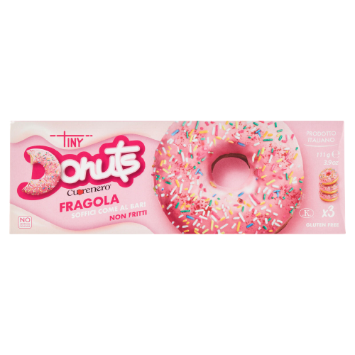 TINI DONUTS CUORENERO STRAWBERRY 111 GR (14 in a box)