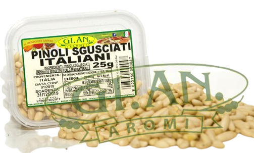 GI. AN. AROMI DRIED FRUITS PINE NUTS ITALIAN SHELLED 25 GR (12 in a box)