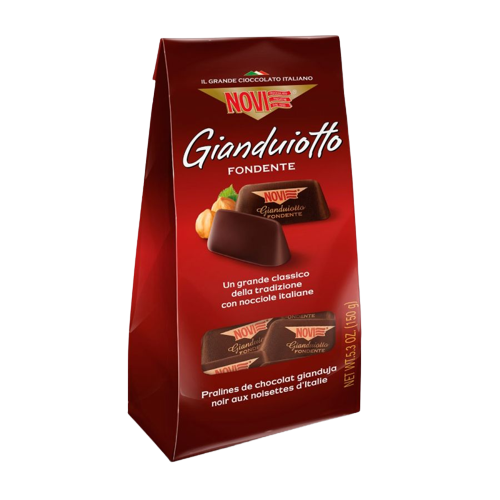 NOVI PRALINES GIANDUIOTTO DARK 150 GR (10 in a box)