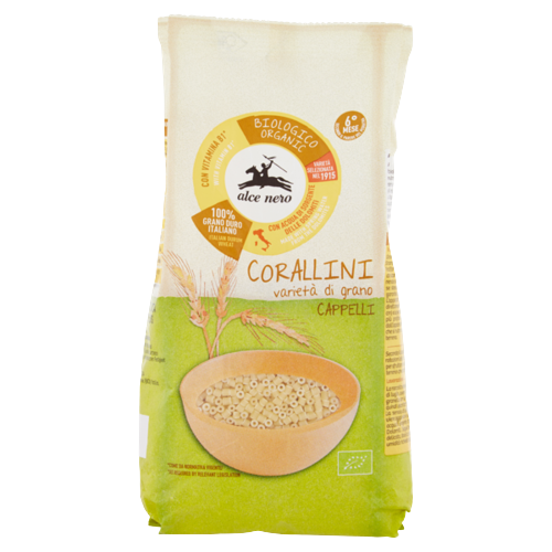 ALCENERO PASTINA DI SEMOLA GRANO SENATORE CAPPELLI CORALLINI 500 GR (8 in a box)