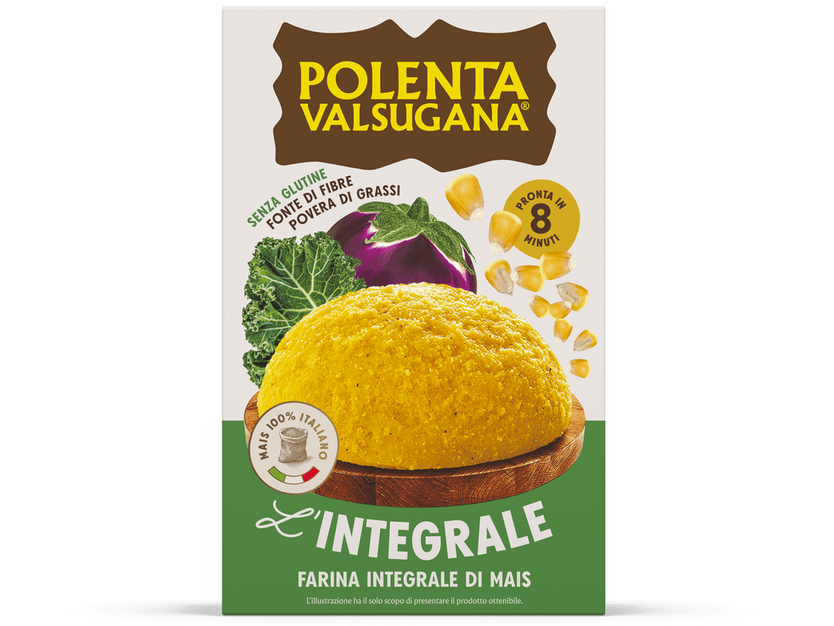 VALSUGANA POLENTA WHOLEMEAL 330 GR (12 IN A BOX)