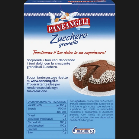 PANEANGELI SUGAR GRAINS 125 GR (10 in a box)