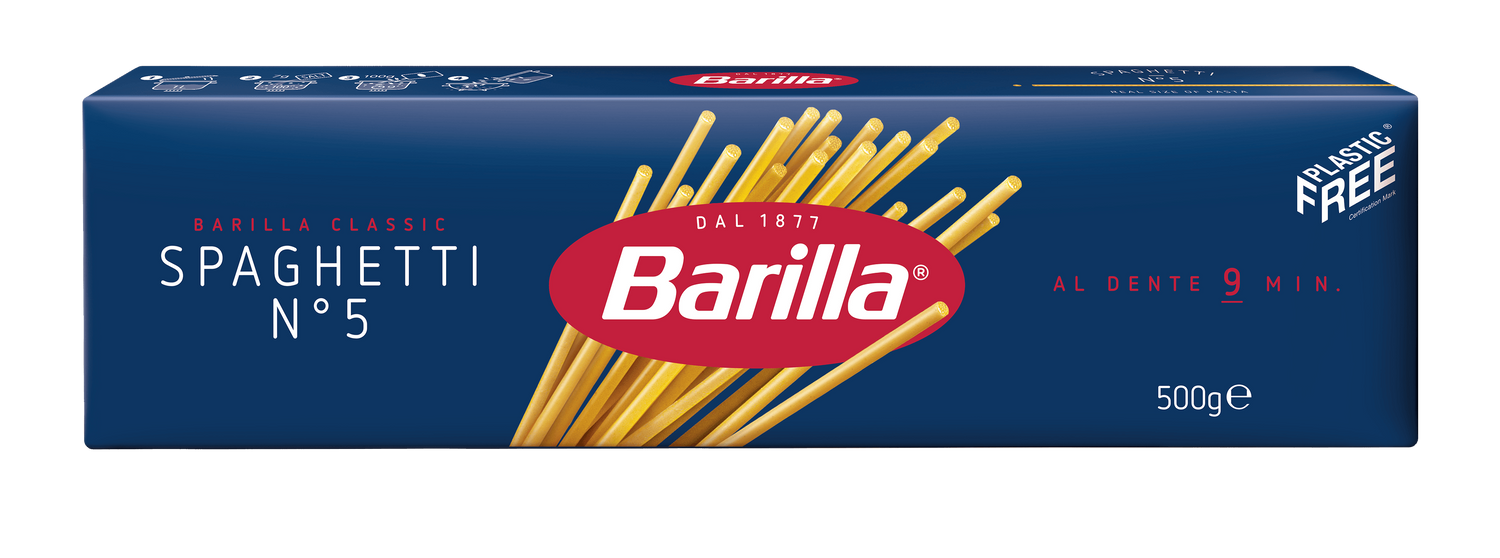 BARILLA PASTA DI SEMOLA SPAGHETTI N.5 500 GR (24 IN A BOX)