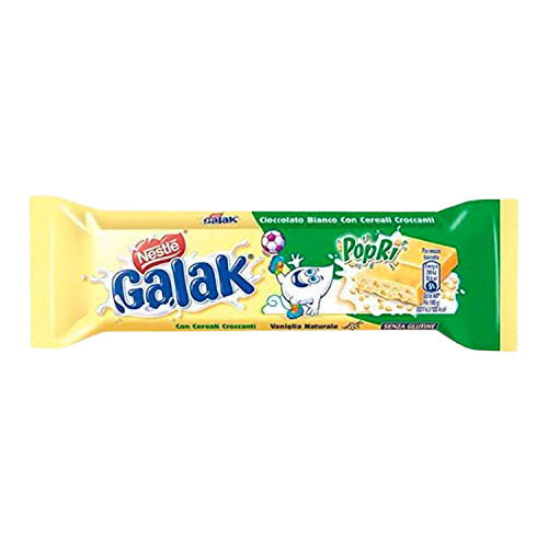 GALAK SNACK BARS POPRI WHITE CHOCOLATE WITH CEREALS 40 GR (36 in a box)