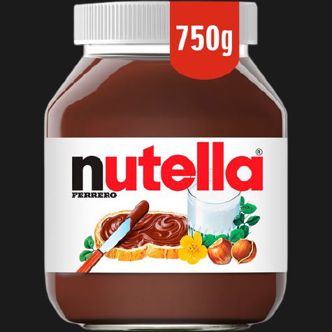 NUTELLA SPREAD HAZELNUT CREAM ORIGINAL JAR 750 GR (12 in a box)