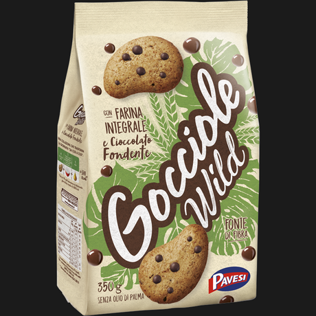 PAVESI BISCOTTI GOCCIOLE WILD WHOLEMEAL 350 GR (12 in a box)