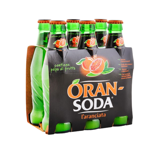 ORANSODA DRINK ORANGE GLASS 20 CL X6 (4 in a box)