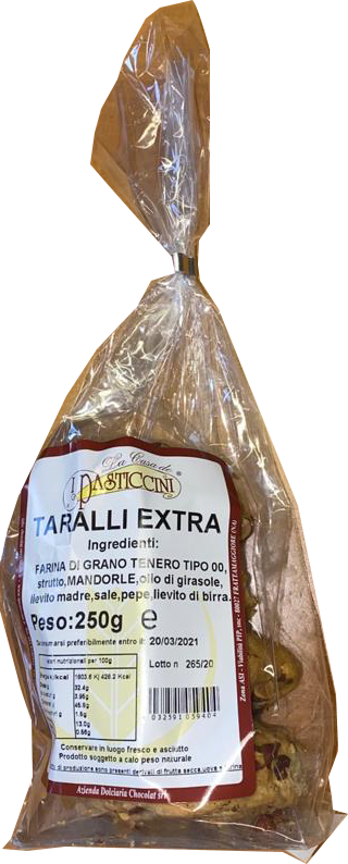 I PASTICCINI BISCOTTI SWEET TARALLI EXTRA 250 GR (15 in a box)