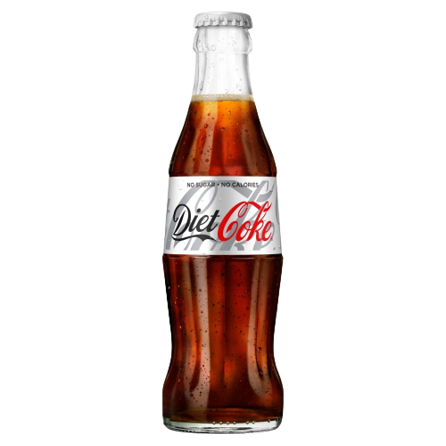 COCA COLA DIET COKE GLASS 330 ML (24 in a box)