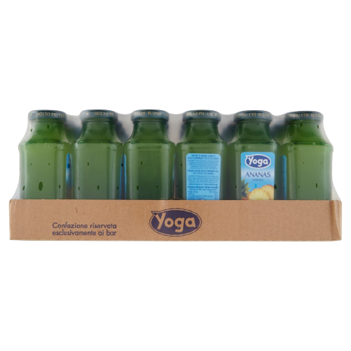 YOGA MAGIC FRUIT JUICE PINEAPPLE GLASS 200 ML (24 IN A BOX)