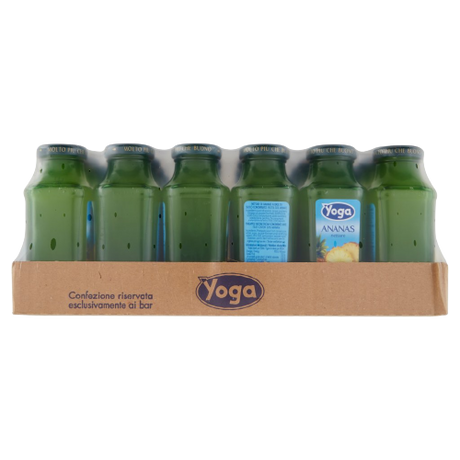 YOGA MAGIC FRUIT JUICE PINEAPPLE GLASS 200 ML (24 IN A BOX)