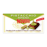 NOVI CHOCOLATE BAR FILLED MILK AND PISTACHIO 105 GR (20 in a box)