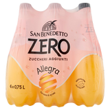 SAN BENEDETTO ZERO ARANCIATA PET 750 ML (6 in a box)