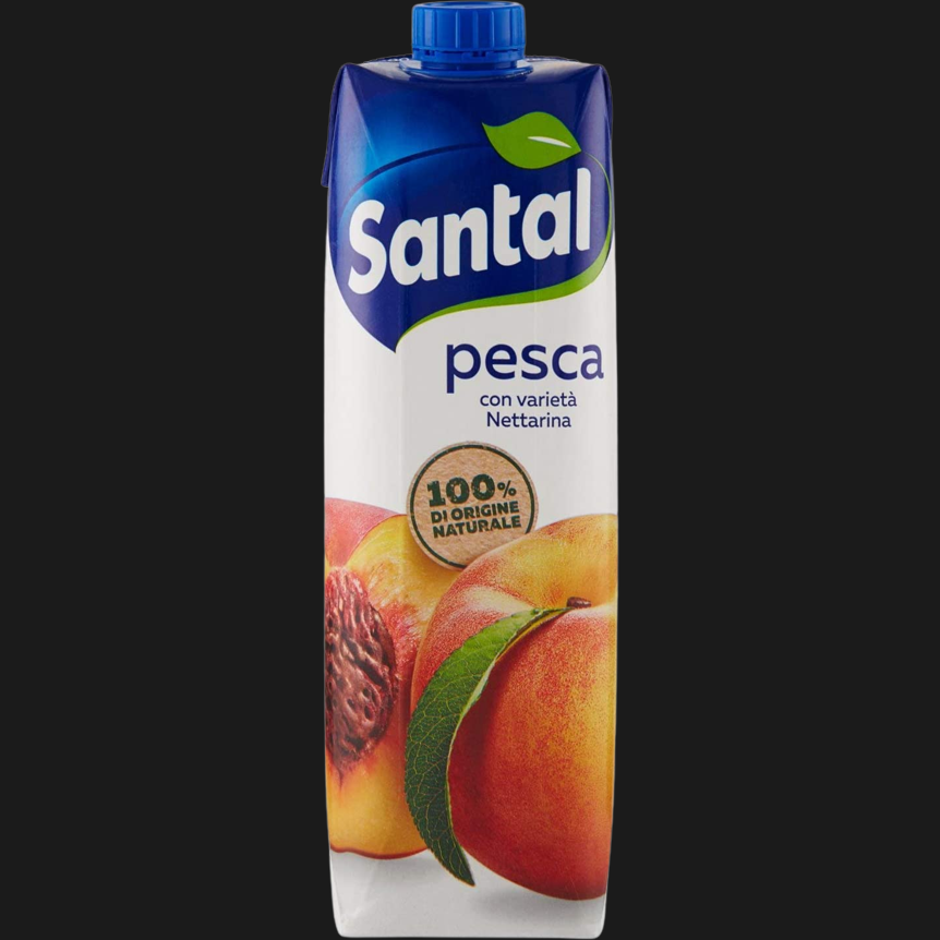 SANTAL NETTARE FRUIT JUICE PESCA BRICK 1 LT (12 IN A BOX) –   - The best E-commerce of Italian Food in UK