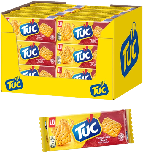 SAIWA TUC CRACKER BACON 100 GR (24 in a box)
