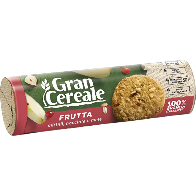 GRAN CEREALE BISCOTTI FRUITS 250 GR (18 in a box)