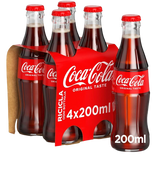 COCA COLA ORIGINAL GLASS 20 CL X4 (6 in a box)