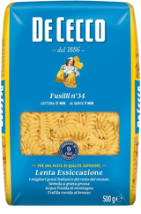 DE CECCO PASTA DI SEMOLA FUSILLI N.34 500 GR (24 in a box)
