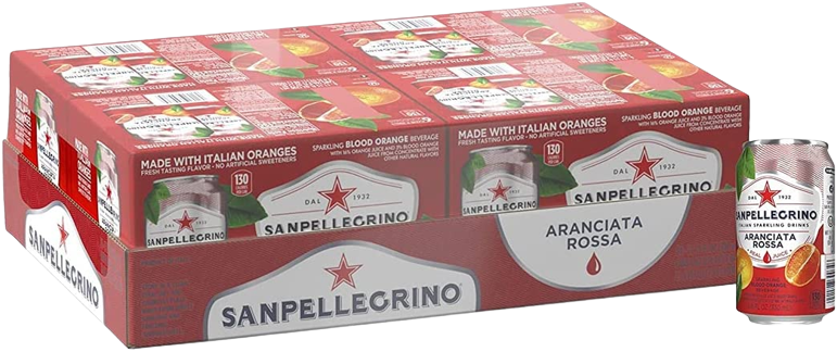 SAN PELLEGRINO ARANCIATA ROSSA CANS GB 330 ML (24 in a box)