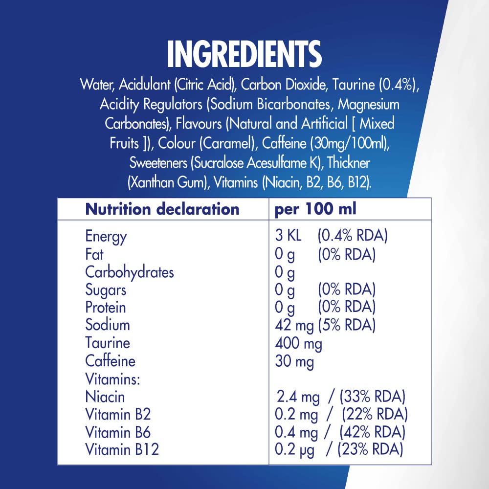 RED BULL SUGAR FREE CANS LUNGA 250 ML (24 in a box )