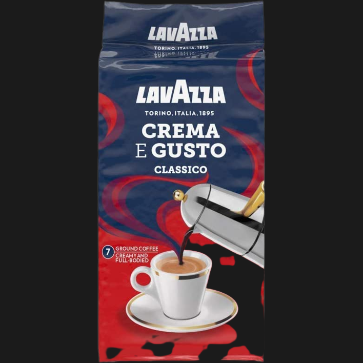 LAVAZZA CAFFE' MACINATO CREMA E GUSTO CLASSICO 250 GR (20 in a box) –   - The best E-commerce of Italian Food in UK