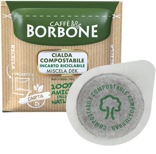 BORBONE COFFEE PODS ESE 44 MM DECAFFEINATED DEK X15 143 GR (8 in a box)