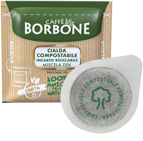 BORBONE COFFEE PODS ESE 44 MM DECAFFEINATED DEK X15 143 GR (8 in a box)