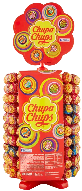 CHUPA CHUPS EXPO CANDY LOLLIPOP FRUITS WHEELS X200 (1 in a box)