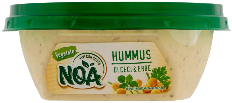 NOA HUMMUS SPREAD CHICKPEAS & HERBS 175 GR (4 in a box)