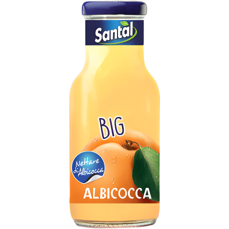SANTAL FRUIT JUICE APRICOT GLASS 250 ML (24 IN A BOX)