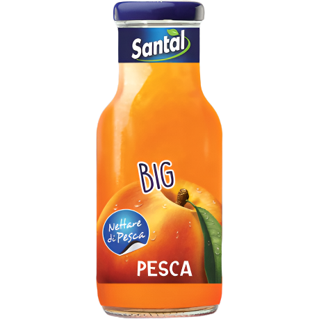 SANTAL FRUIT JUICE PEACH GLASS 250 ML (24 IN A BOX)