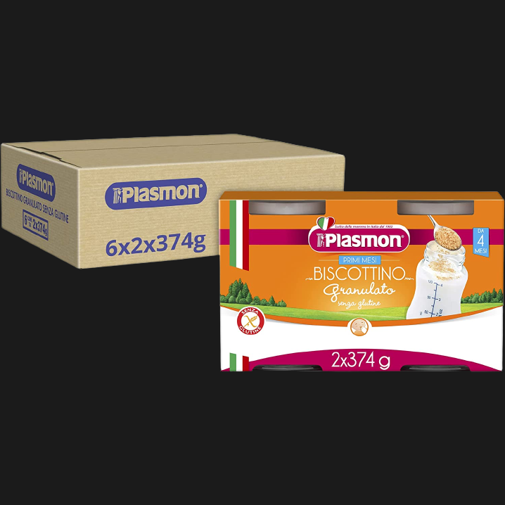 PLASMON BISCOTTINO GRANULATO X2 374 GR (6 in a box) – Cibimarket