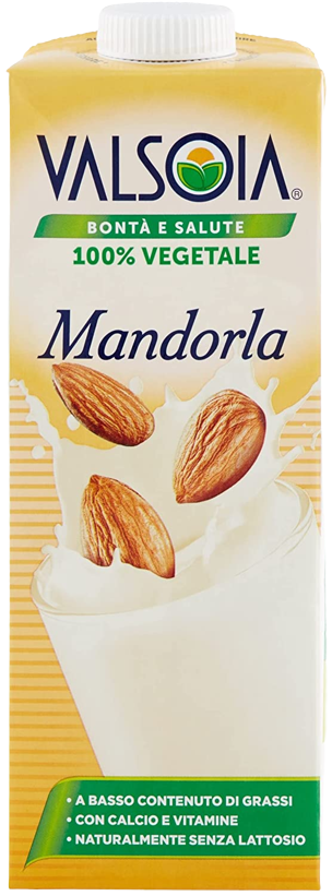 VALSOIA DRINK ALMOND MILK BRICK 1 LT (10 in a box)