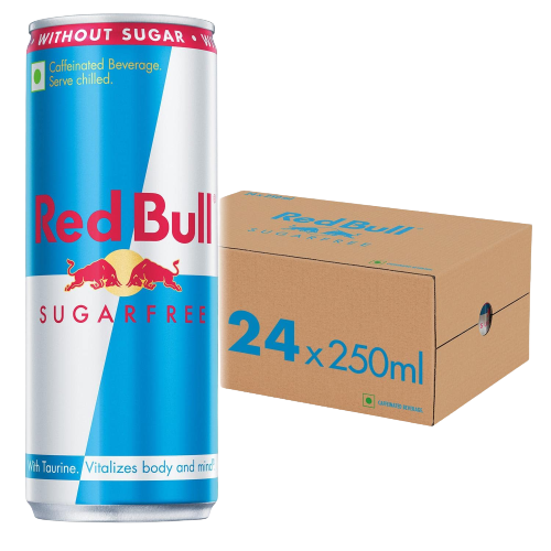 RED BULL SUGAR FREE CANS LUNGA 250 ML (24 in a box )
