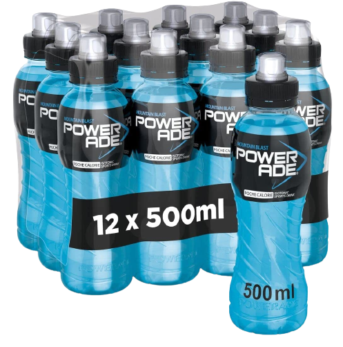 POWERADE ENERGY DRINK MOUNTAIN BLAST PET 500 ML (12 in a box)