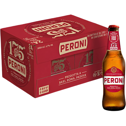 PERONI BEER RED 33 CL (24 IN A BOX)