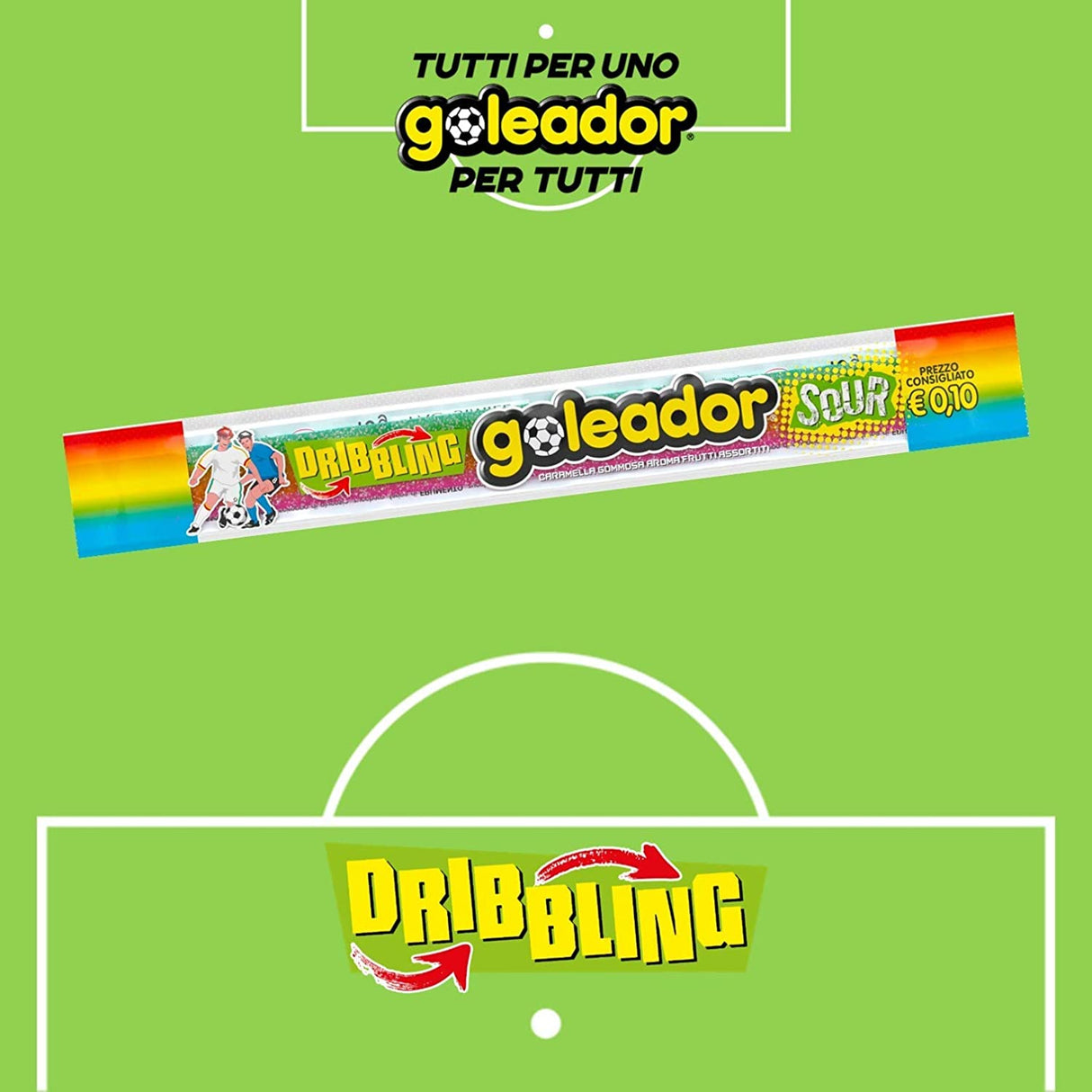 GELCO EXPO CANDY GOLEADOR DRIBBLING RAINBOW X144 (1 in a box)