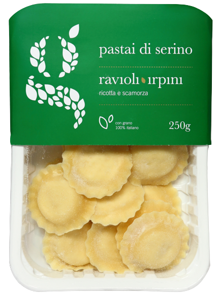 PASTAI DI SERINO STUFFED PASTA RAVIOLI IRPINI WITH RICOTTA AND SCAMORZA 250 GR (6 in a box)