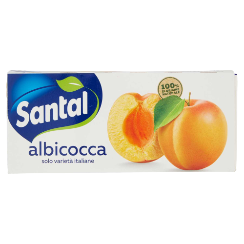 SANTAL NETTARE FRUIT JUICE MINI APRICOT BRICK 200 ML X3 (8 IN A BOX)
