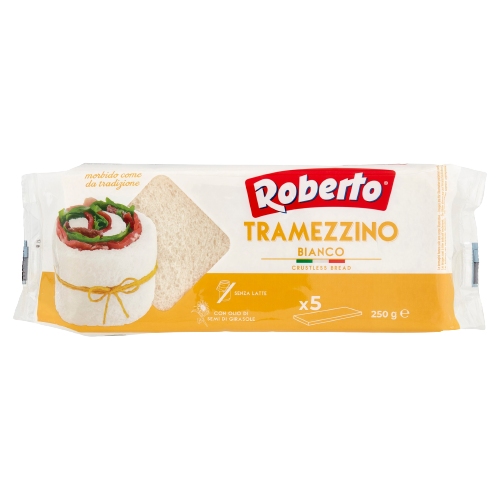 ROBERTO BREAD TRAMEZZINO WHITE X5 250 GR (12 in a box)