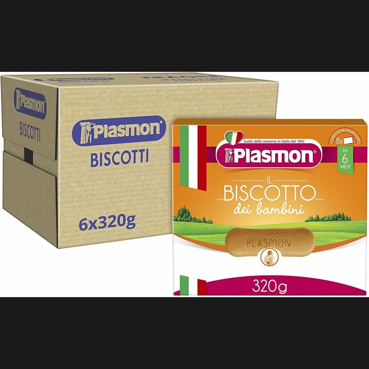 PLASMON BISCOTTI 320 GR (6 IN A BOX)