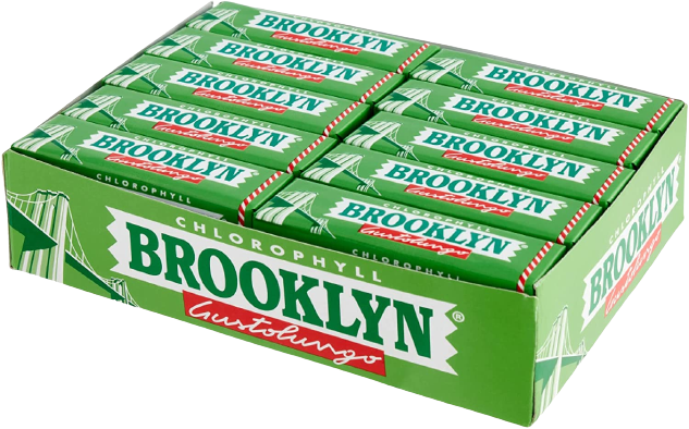 BROOKLYN CHEWING GUM CLOROPHILLA STICK 52 GR (20 in a box)